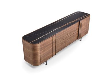Wooden and porcelain stoneware sideboard with doors LEGACY HURTADO