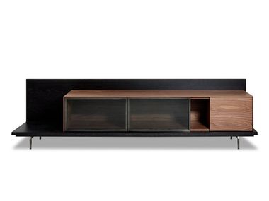 TV-Möbel aus Holz mit Schubladen und Klappensysteme LINK HURTADO