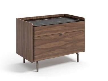 Comodino rettangolare in legno con cassetti LINK HURTADO