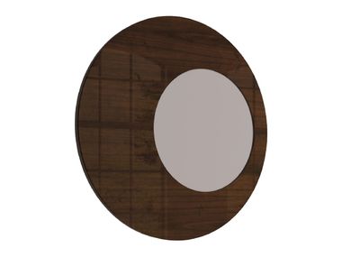 Specchio rotondo in legno con cornice SOHO HURTADO