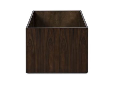 Quadratischer Übertopf aus Holz SOHO HURTADO