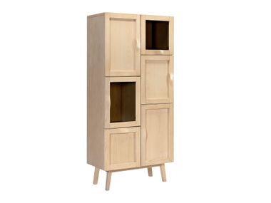 White oiled oak sideboard with hinged doors RAINBOW 665 Hans K