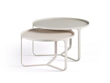 Stackable metal central coffee table NEST Harmony Group