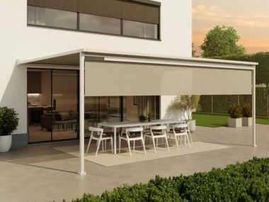 Wall-mounted pergola with sliding cover VERSUZ LINEA Harol