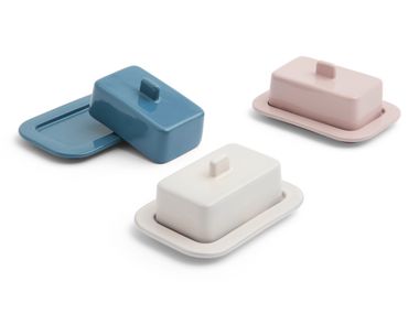 Butterdose aus Terrakotta BARRO BUTTER DISH Hay