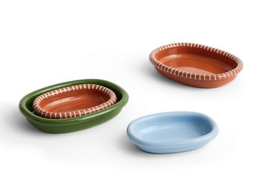 Obstteller aus Terrakotta BARRO OVAL DISH Hay