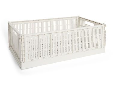 Aufbewahrungsbox aus recyceltem Kunststoff COLOUR CRATE Hay