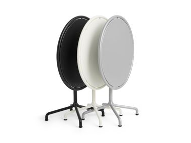 Tavolo con piano a ribalta rotondo in alluminio DEVILLE Hay