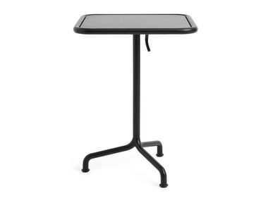 Drop-leaf square aluminium table DEVILLE Hay