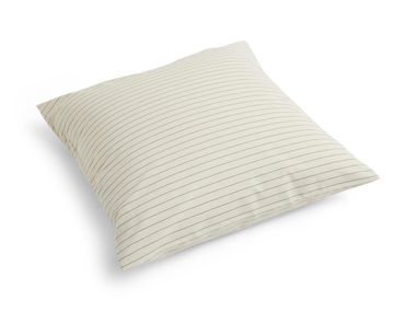 Striped cotton pillow case FINELINE Hay