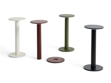 Rechargeable LED powder coated aluminium table lamp HOST Hay