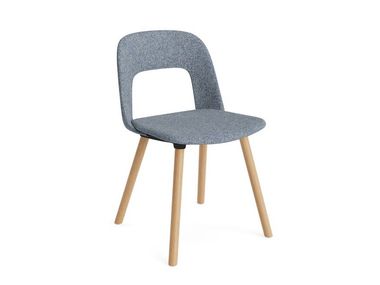 Open back upholstered chair LAYOUT 124 Hay