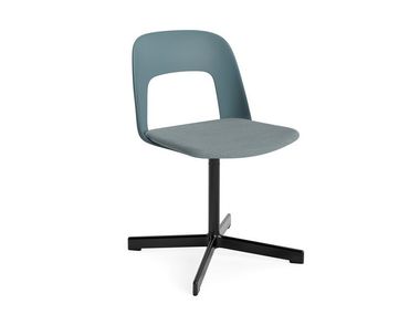 Swivel polypropylene chair with padded seat LAYOUT 133 Hay