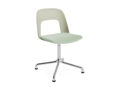 Sedia su trespolo girevole in polipropilene con seduta imbottita LAYOUT 153 Hay