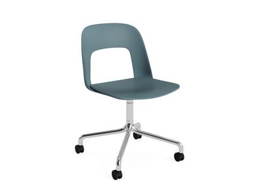 Sedia su trespolo girevole in polipropilene con ruote LAYOUT 161 Hay