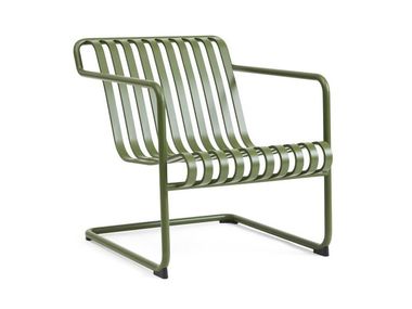 Metal garden cantilever armchair with armrests PALISSADE CANTILEVER