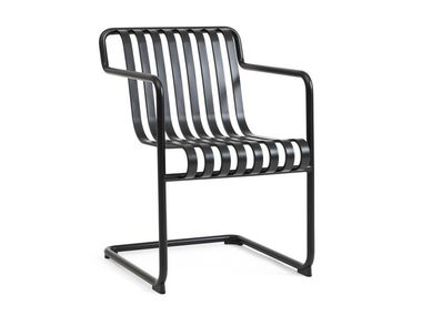Poltroncina da giardino a sbalzo in acciaio con braccioli PALISSADE CANTILEVER Hay
