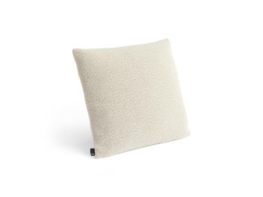 Quadratisches Uni- Kissen aus Stoff TEXTURE Hay