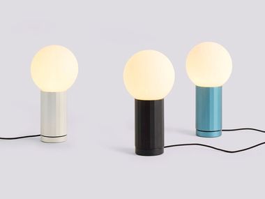 LED glass and aluminium table lamp TURN ON Hay