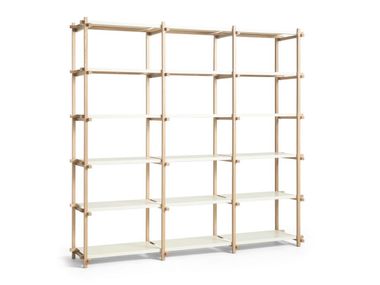 Open wooden bookcase WOODY HIGH Hay