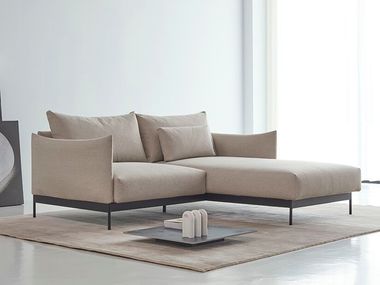 2 seater modular fabric sofa with chaise longue LEYI+1 Hayche