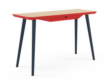 Rectangular wooden desk with drawers WW Hayche
