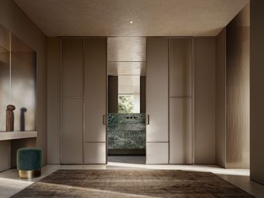 HenryGlass, MANHATTAN UP Porta scorrevole materica