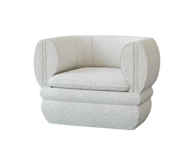 Fabric armchair with armrests PAUS Hermhaus