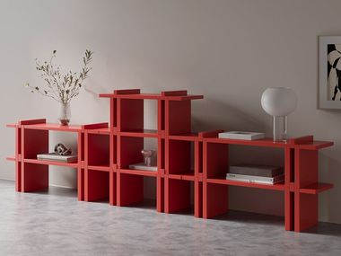 Open modular bookcase PIN Hermhaus