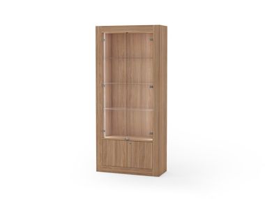 Cabinet with glass doors and lighting QUATTRO DISPLAY CABINET Hi Retail