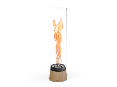 Bioethanol freestanding Borosilicate glass fireplace SPIN AIR 900/1200 OAK höfats