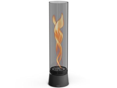 Bioethanol freestanding Borosilicate glass fireplace SPIN AIR 900/1200 - ALLBLACK höfats