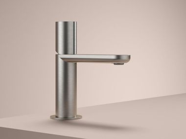 Mezclador de lavabo de sobre encimera de acero inoxidable con 1 orificio GENT GT003 Hotbath