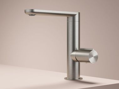 Mezclador de lavabo de sobre encimera de acero inoxidable con caño giratorio GENT GT004 Hotbath