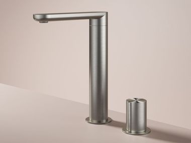 Mezclador de lavabo alto monomando de acero inoxidable con 2 orificios GENT GT023H Hotbath