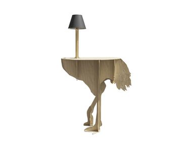 Oval oak console table DIVA LUCIA Ibride