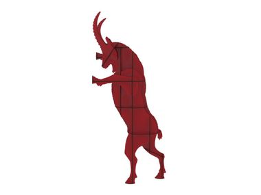 Freestanding open HPL bookcase FAUSTO Ibride