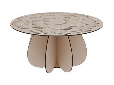 Tavolino rotondo da caffè in HPL GARDENIA Ibride