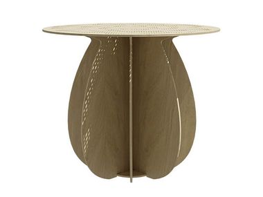 Tavolino alto rotondo in rovere GARDENIA Ibride