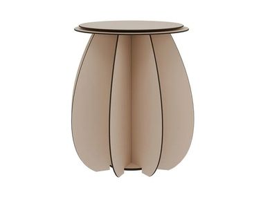 Sgabello basso in HPL GARDENIA Ibride