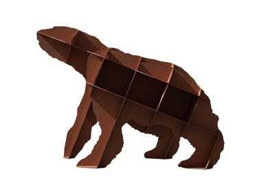 Libreria autoportante a giorno in acciaio Corten™ JOE Ibride