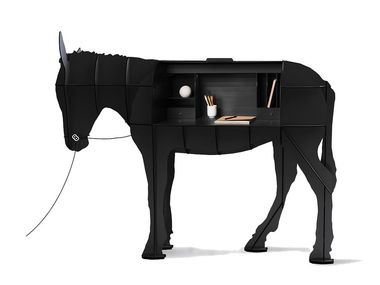 Roll HPL secretary desk with drawers MATURIN Ibride