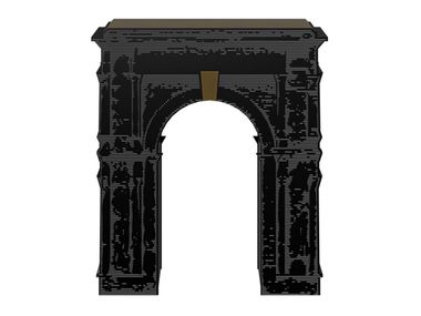 Consolle rettangolare in HPL con cassetti TRIOMPHE Ibride