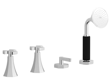 IB, BELMONDO BT397 Rubinetto bordo vasca a 4 fori con doccetta