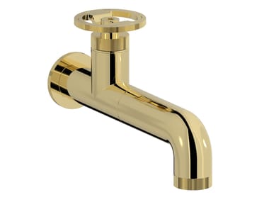 IB, BOLD ROUND B1209 Miscelatore per lavabo a muro monocomando con scarico automatico