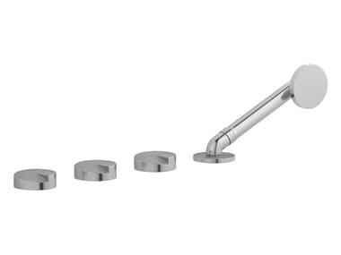 IB, CAKE CA397 Set vasca a 4 fori in acciaio inox con doccetta