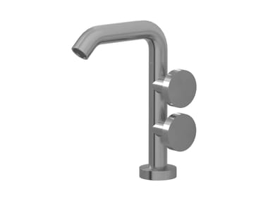 IB, TOTEM 205 Miscelatore per lavabo da piano monoforo in acciaio con scarico automatico