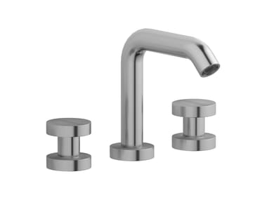 IB, TOTEM TO392 Rubinetto per lavabo a 3 fori da piano in acciaio con scarico automatico