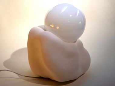 Handmade ceramic table lamp NUBOL ICI ET LÀ