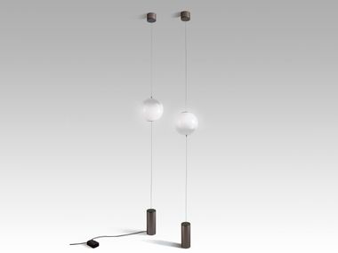 Adjustable blown glass pendant lamp BOLLA ICONE